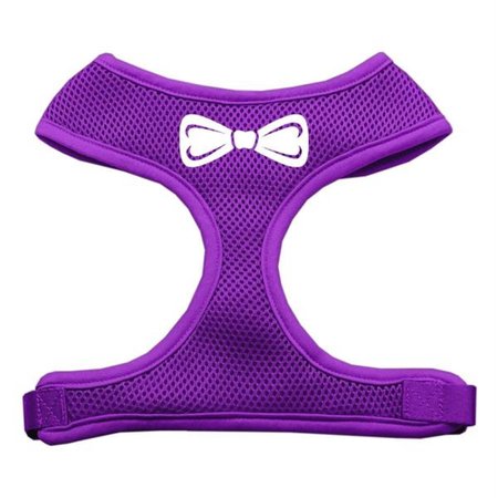 UNCONDITIONAL LOVE Bow Tie Screen Print Soft Mesh Harness Purple Small UN916341